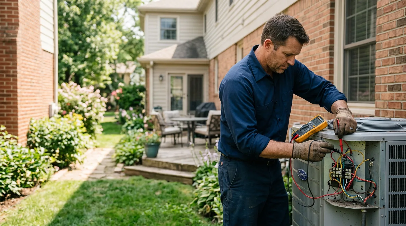 HVAC technician working near Canyon Country, CA